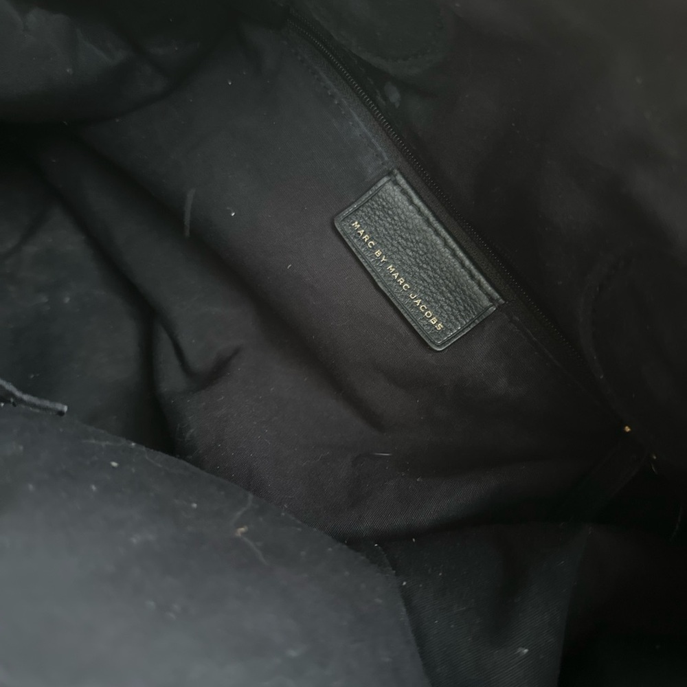 Marc By Marc Jacobs Black Satchel with Gold Accents - Picture 5 of 7